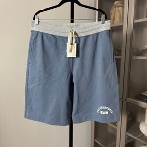 Knickerbocker NYC Blue Grey Logo Collegiate Shorts XXL NEW Cotton Sweatshort